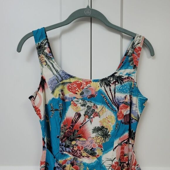 Rampage Blue Sheath Mini Dress Resort Wear,  Size 7 - Picture 3 of 7